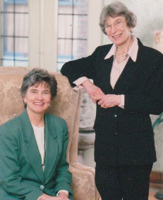 Elizabeth (Betty) Segel and Joan Friedberg, cofounders of the childhood literacy program “Beginning with Books” 